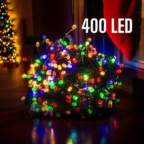 Гирлянда Кристалл JP LED 400 лампочек микс новогодняя, разноцветные огни НТ-0276 фото