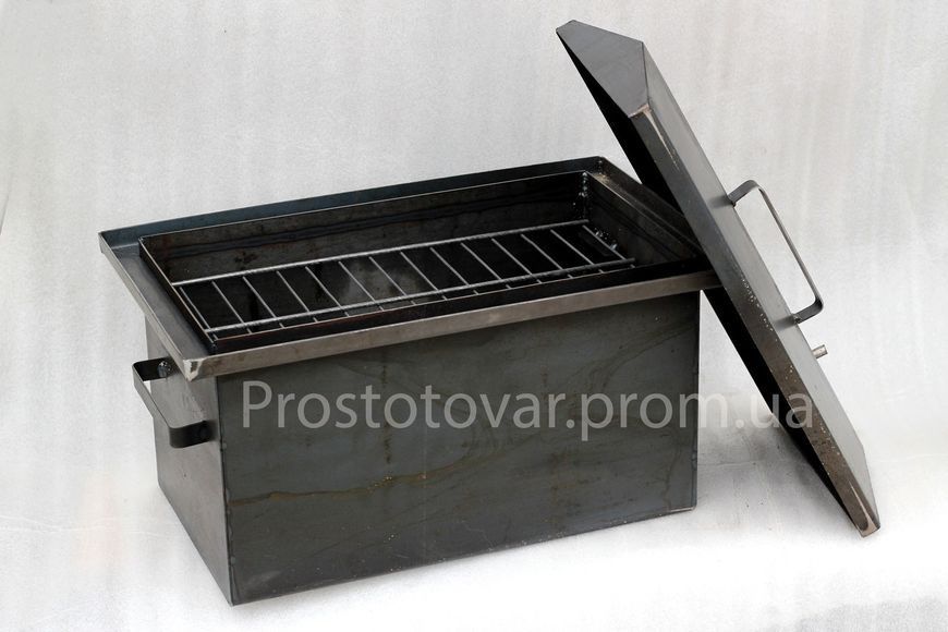 Коптилка. Коптильня большая, 52х32х36, с набором (шланг и щепа). 1322000689 фото