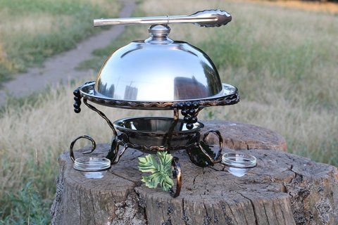 Подставка для мяса Садж Виноград.36 см +соусницы и щипцы 30 см 1574927606 фото