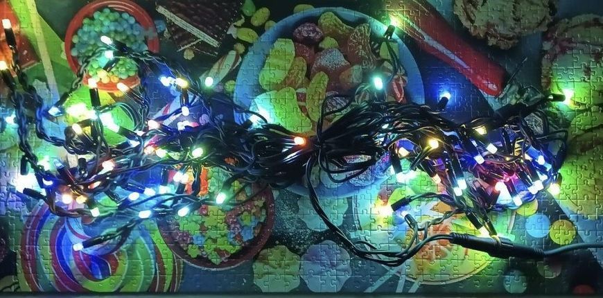 Гирлянда Бахрома 3м Led 100 микс уличная НТ-0265 фото
