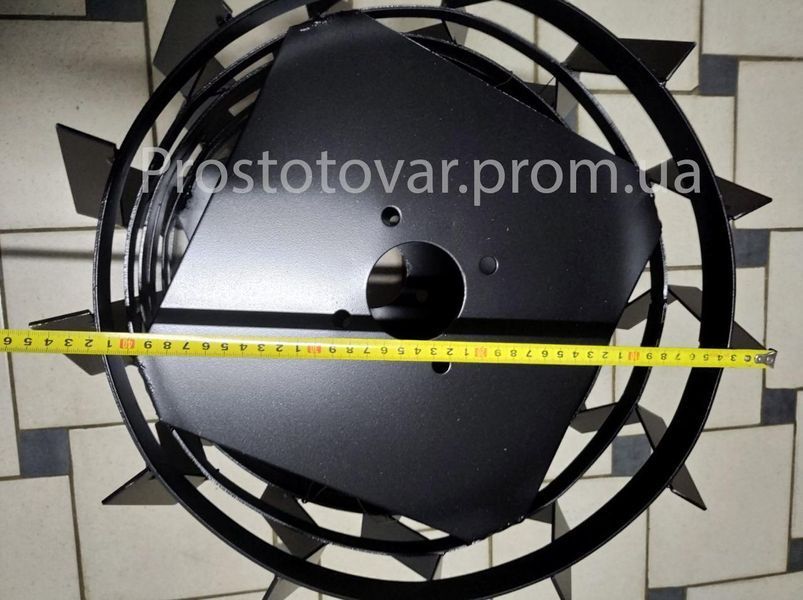 Грунтозацепы для мотоблока 440х170 мм с полуосями d32х140 мм. Колеса из полосы. Пара 44полоса Б.+ фото
