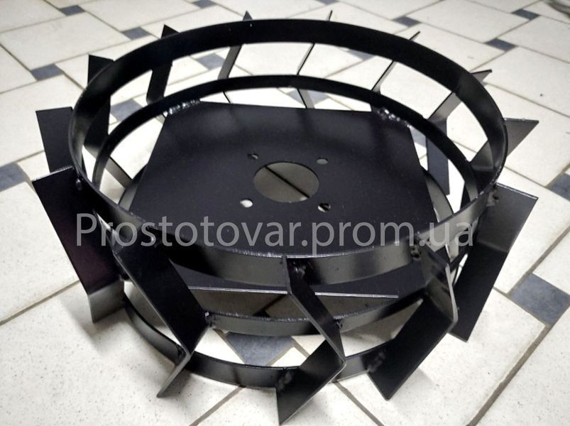 Грунтозацепы для мотоблока 440х170 мм с полуосями d32х140 мм. Колеса из полосы. Пара 44полоса Б.+ фото