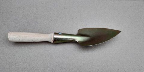 Лопатка посадочная анодированная 12 см (32 см) &ndash; компактный ручной совок для рассады с ручкой из ясеня 1777828478 фото